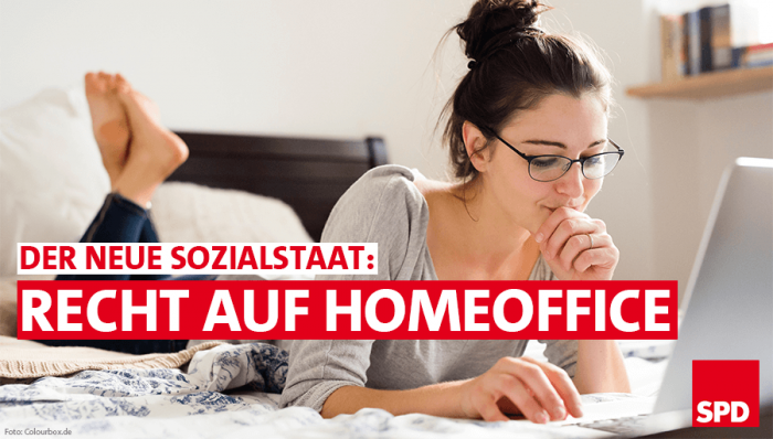 Homeoffice im Bett