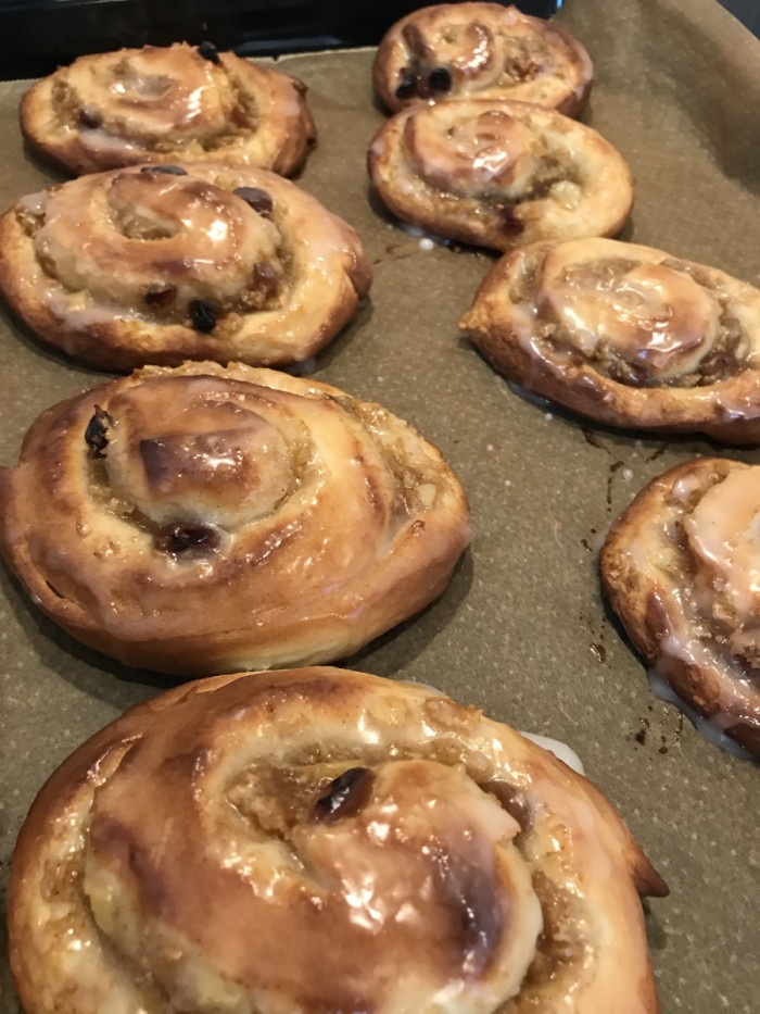 Apfel-Zimtschnecken