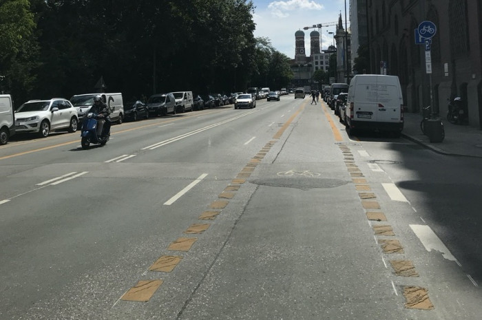 Popup-Radwege in M&uuml;nchen