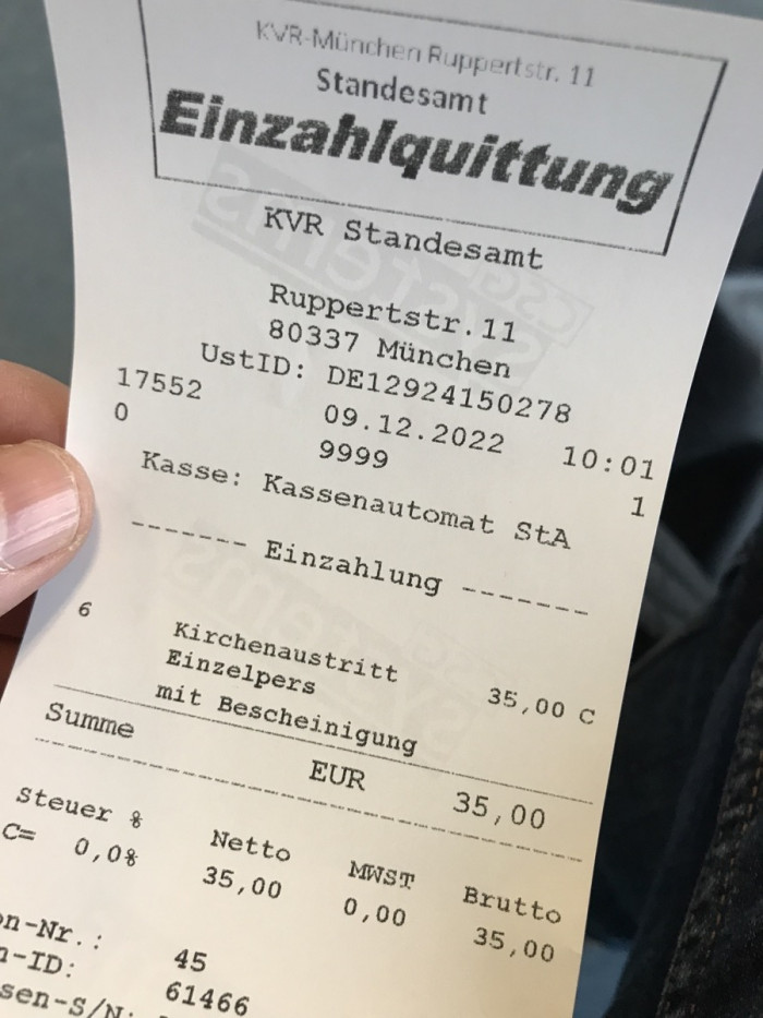 Wer austritt, muss auch eintreten