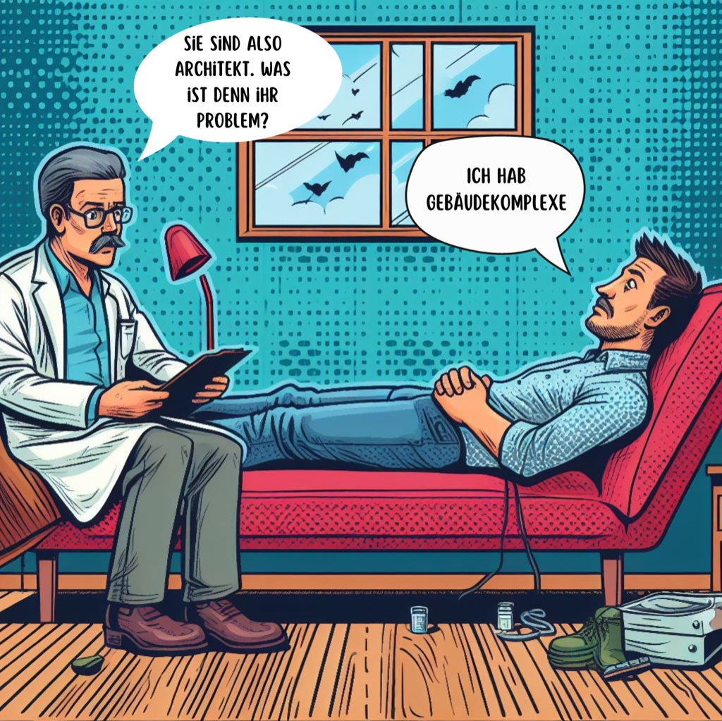 Kommt ein Architekt zum Psychiater
