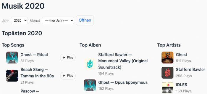 Musik Tracking mit Github und YAML