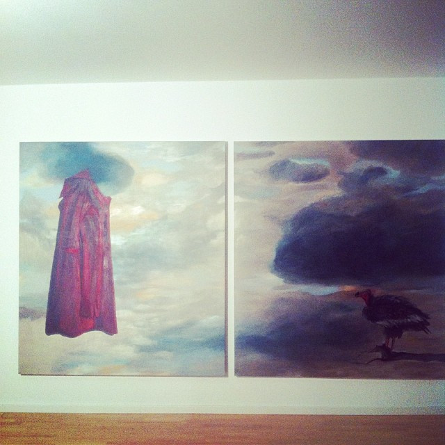 Mutiger Gastgeber. L&auml;sst die Kinder unter diesem Gem&auml;lde pennen. Hab alle Buntstifte weggesperrt.