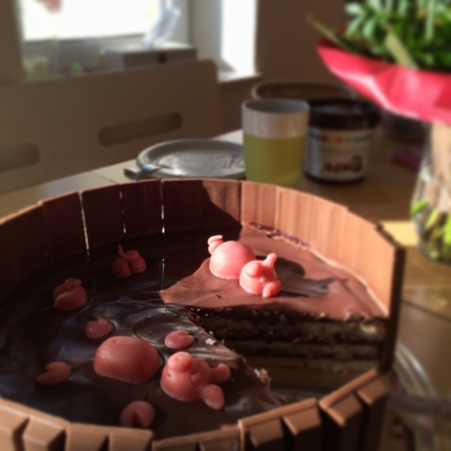 Oink oink! @br1b1e hat mir den Schweinetrogkuchen gemacht.