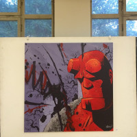 Hellboy traurig.