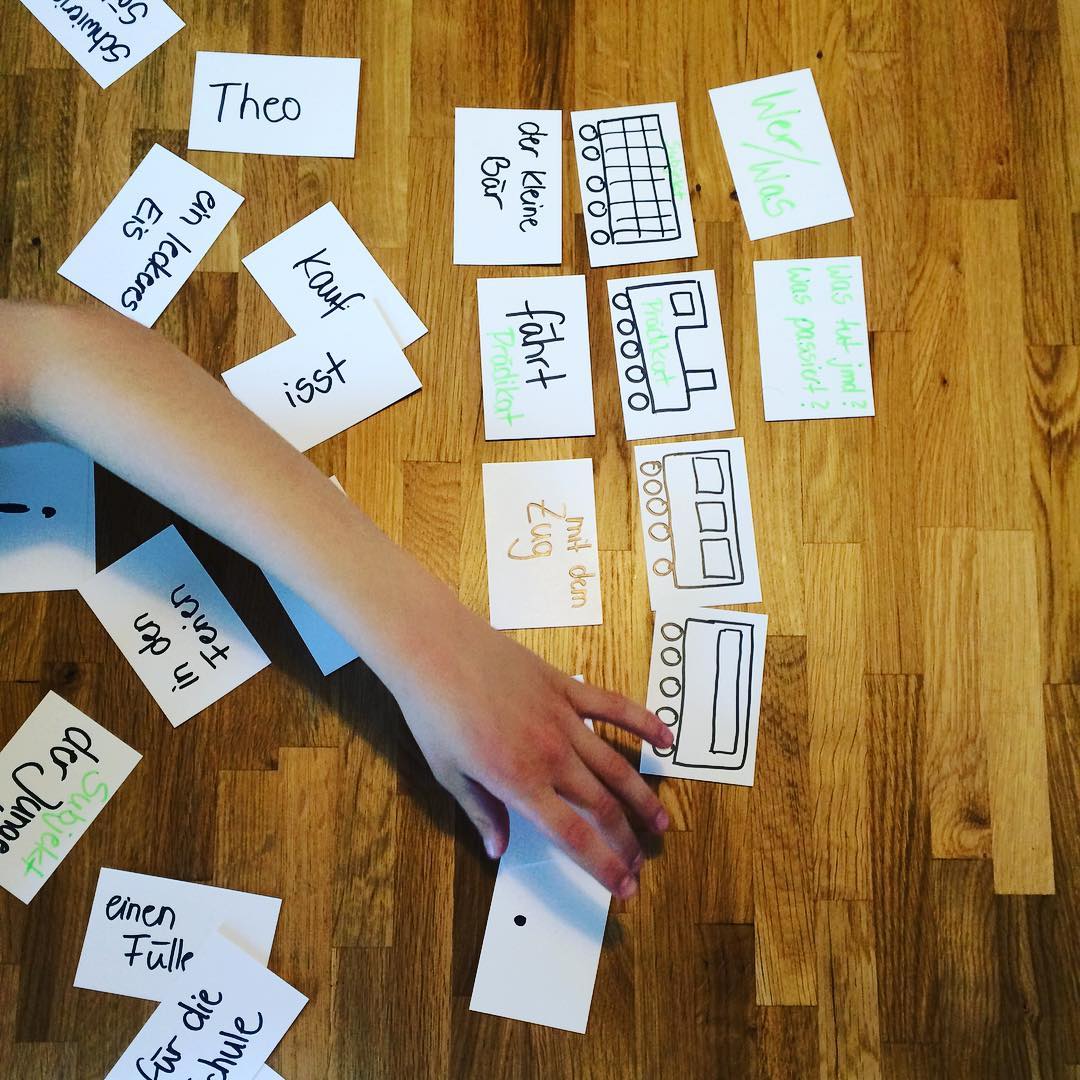 Der Subjekt-Pr&auml;dikat-Zug rollt (endlich finden meine "500 Visitenkarten f&uuml;r 10&euro;" sinnvolle Verwendun