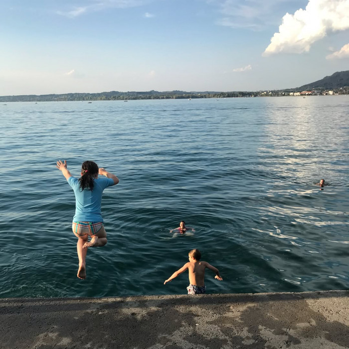 Tag 3: Friedrichshafen nach Bregenz, 36 Kilometer, alles flach.