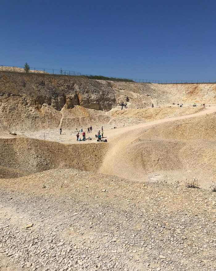 Fossilien klopfen