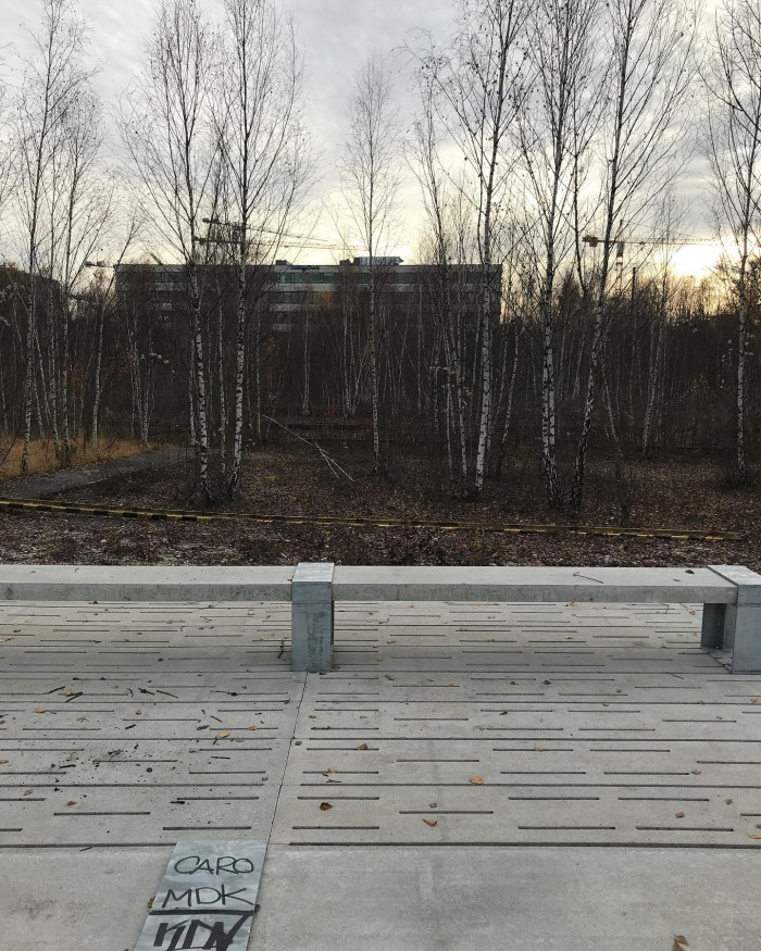 Auf dem Weg zur Arbeit ist mir zwischen den S-Bahnhaltestellen Leuchtenbergring und Berg am Laim neb