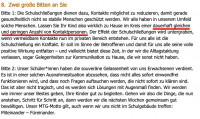 Rundmail von der Schule. Das mit der "dauerhaft gleichen und geringen Anzahl von Kontaktpersonen" is