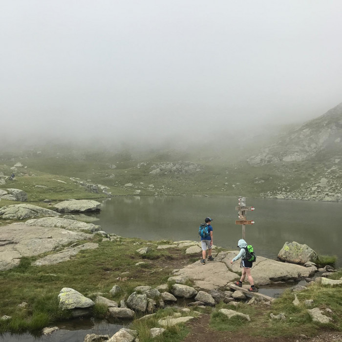Es war ein bisschen neblig am Laugensee, aber daf&uuml;r waren wir auch fast alleine um 11:00 dort droben