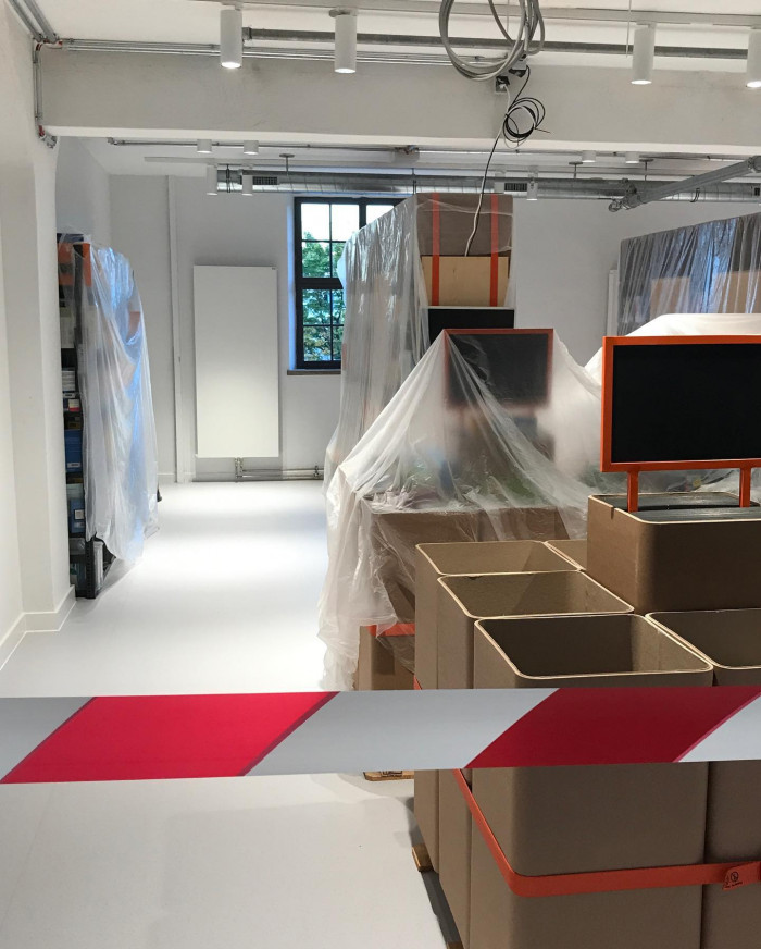 Generalprobe in der neuen Isarphilharmonie im. F&uuml;r M&uuml;nchner Verh&auml;ltnisse viel unfertiger Indust